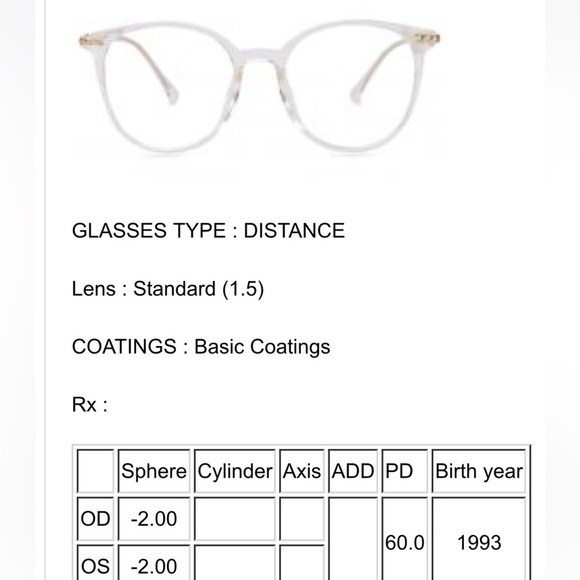 Classic round clear glasses with prescription - Picture 8 of 8